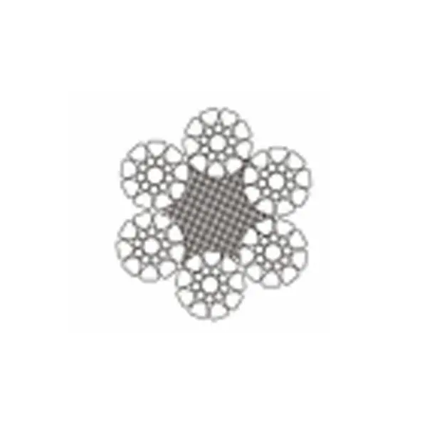 Compacted Wire Rope (Ungalvanized and Galvanized) 6xK19S+FC 6xK26WS+IWRC