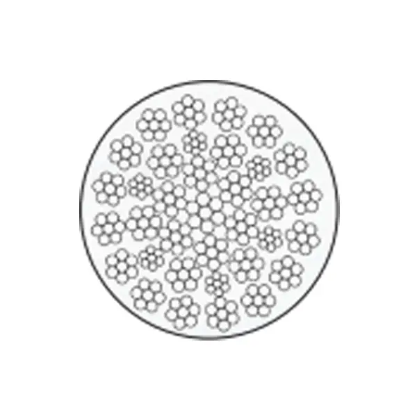 NO-rotating Steel Wire Rope With Many Layers (Ungalvanized and Galvanized) 35W*7