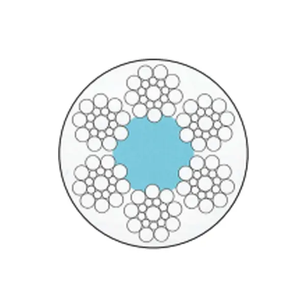 Line Contacted Wire Rope (Ungalvanized and Galvanized) 6x19S or 6x19W